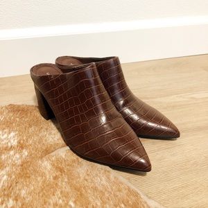 Marc Fisher Faux Snakeskin Heels